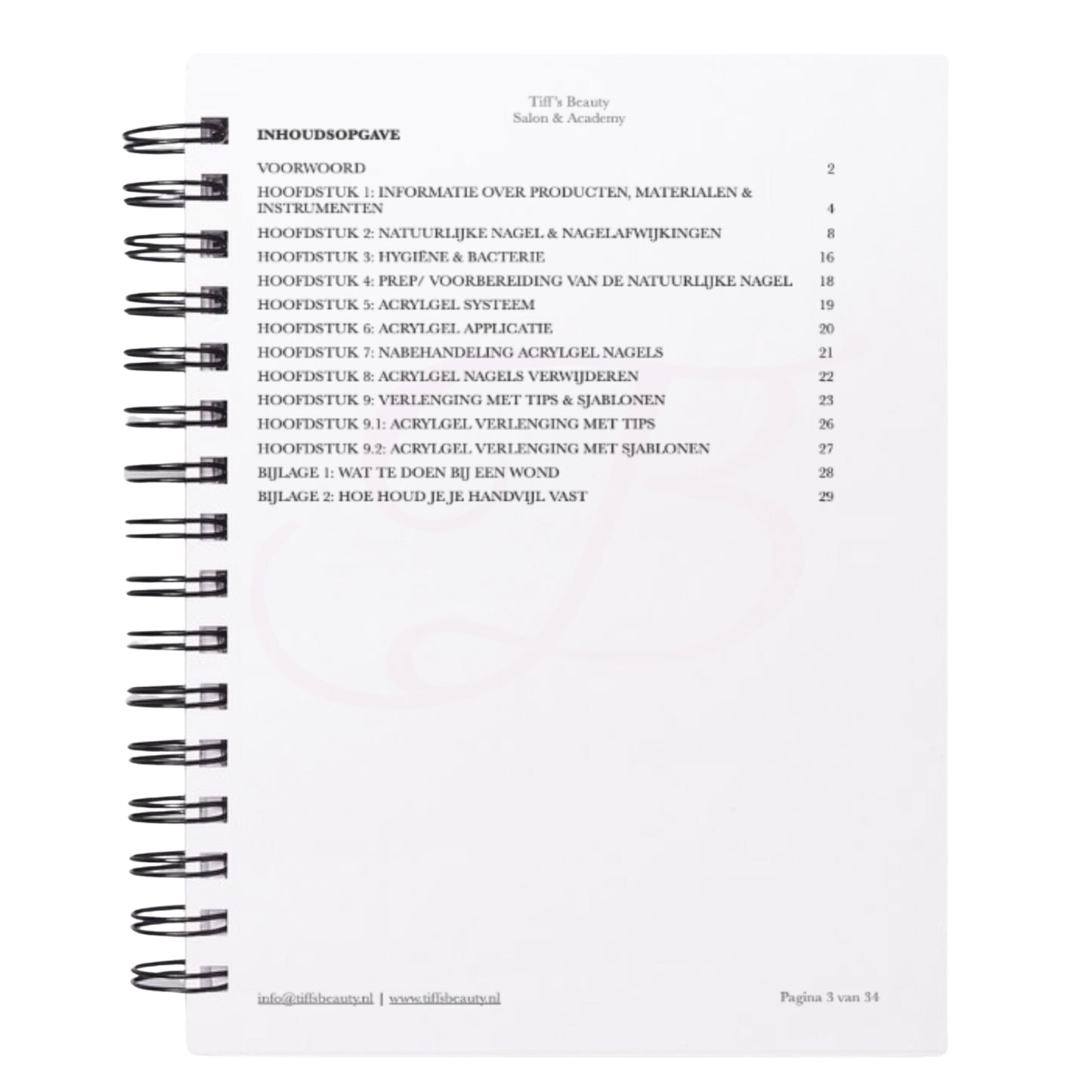 Theorieboek Basis Acryl/ Acrylgel